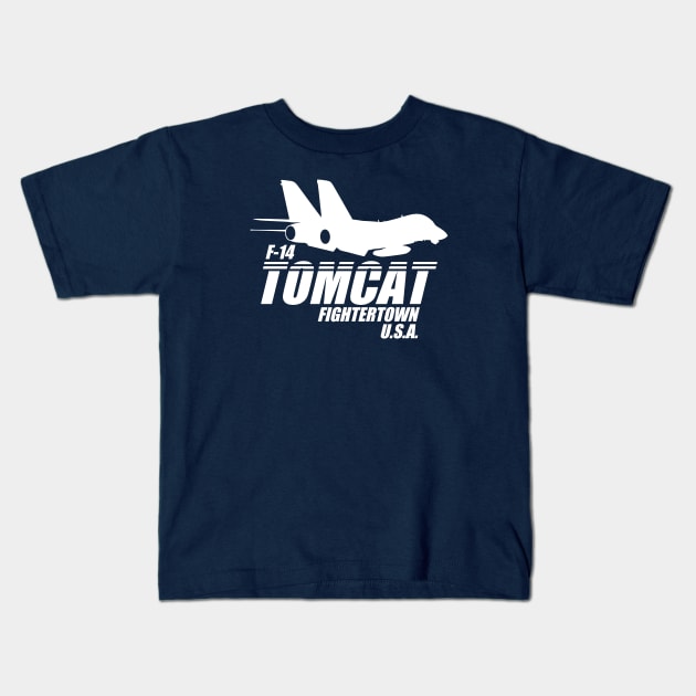 F-14 Tomcat Fightertown USA Kids T-Shirt by TCP